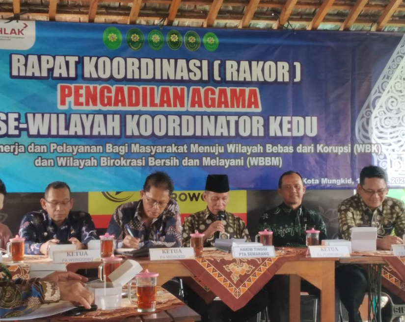 Ketua PA Magelang Dr. Nurhasan, S.H.I., M.E. Hadiri Rapat Koordinasi Pengadilan Agama se-Wilayah Koordinator Kedu