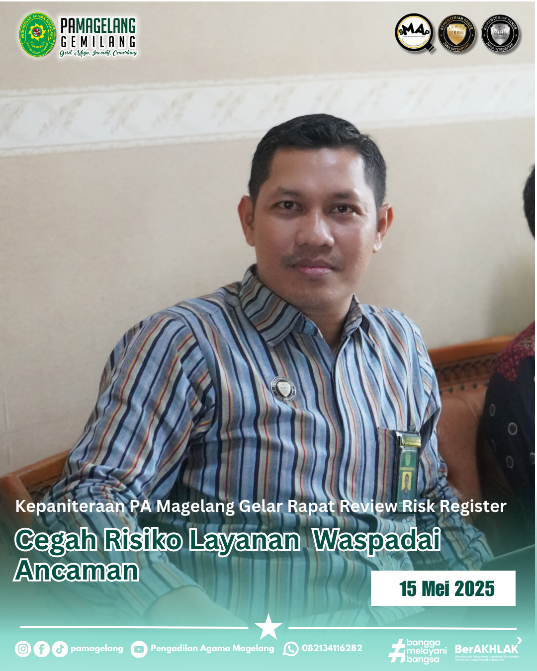 Waspadai Ancaman! Kepaniteraan PA Magelang Gelar Rapat Review Risk Register untuk Cegah Risiko Layanan