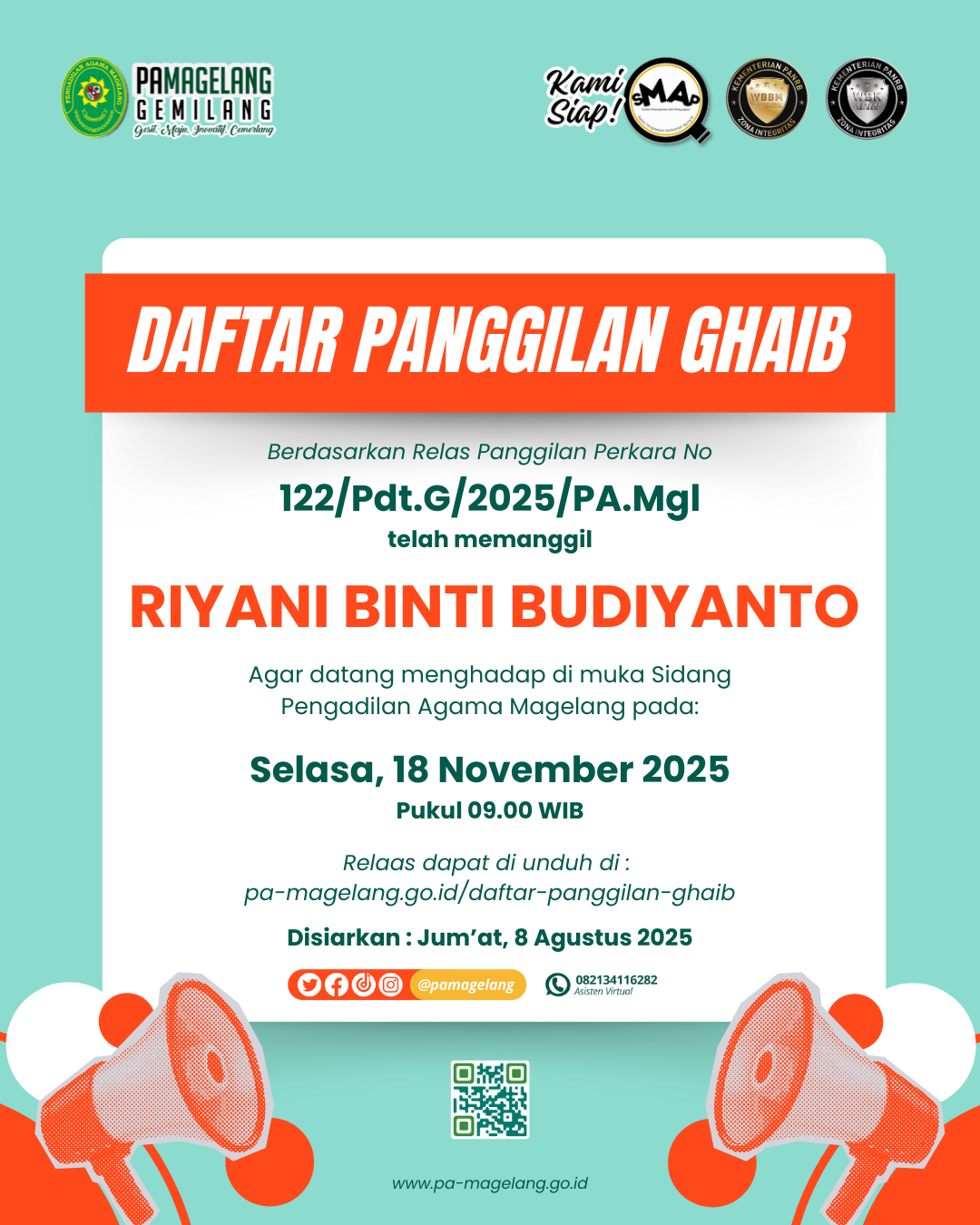 Riyani binti Budiyanto (Panggilan Ghaib)