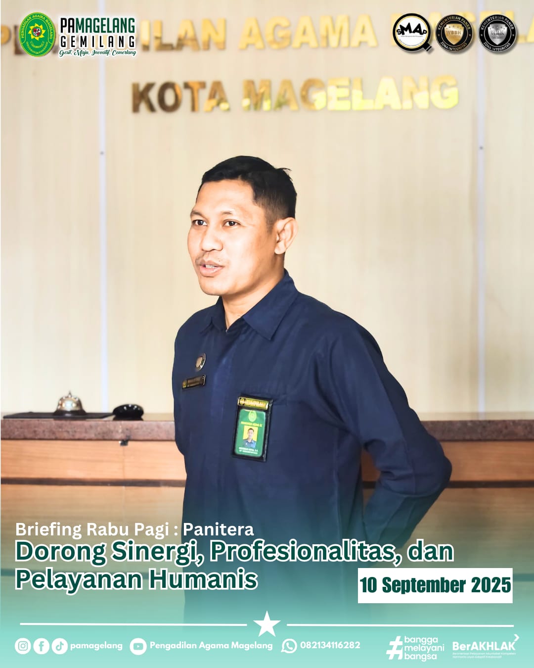 Briefing Rabu Pagi : Panitera Dorong Sinergi, Profesionalitas, dan Pelayanan Humanis