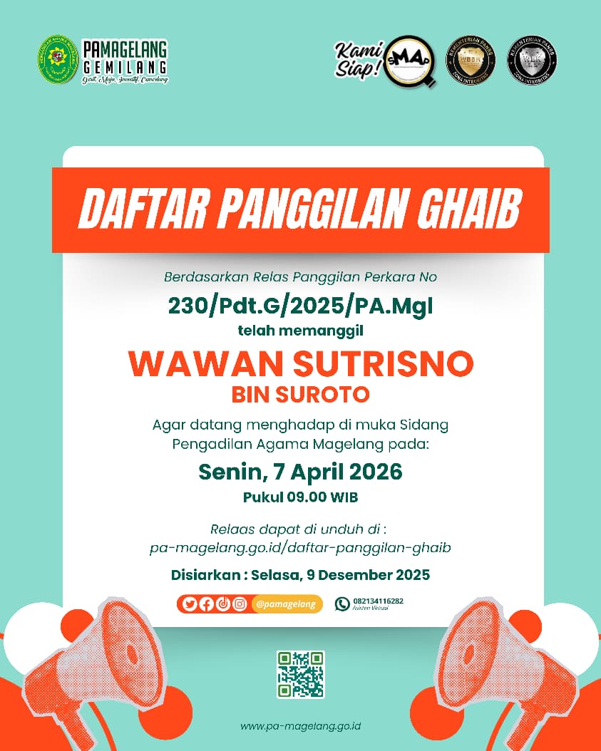 Wawan Sutrisno bin Suroto (Panggilan Ghaib)