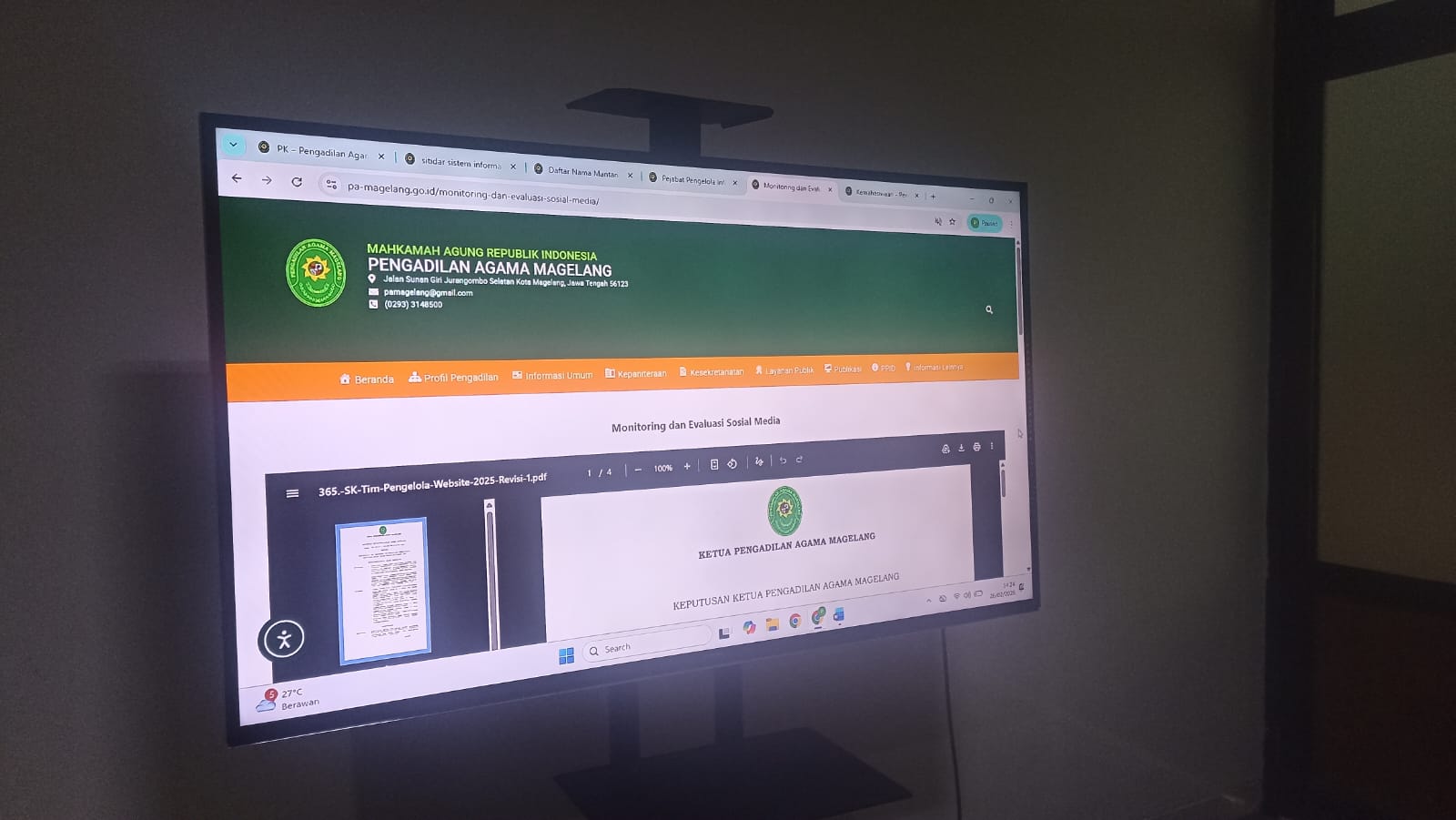 Rapat Monitoring dan Evaluasi TI: Penguatan Tata Kelola Website untuk Layanan Informasi yang Akuntabel dan Responsif