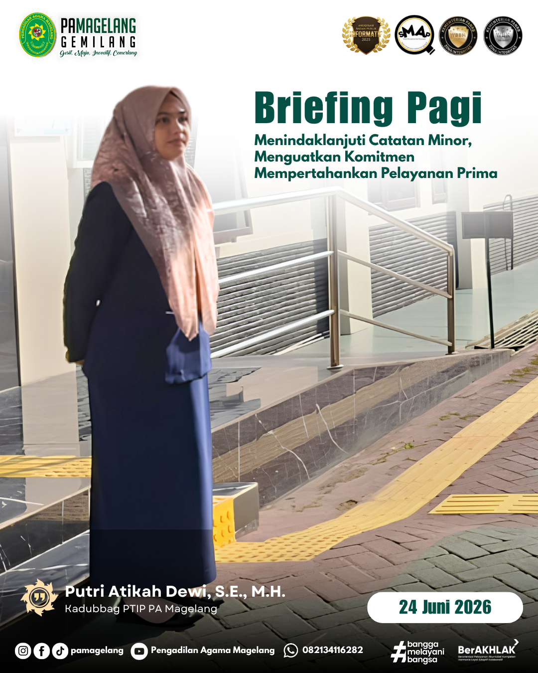 Briefing Rabu Pagi: Menindaklanjuti Catatan Minor, Menguatkan Komitmen Mempertahankan Pelayanan Prima