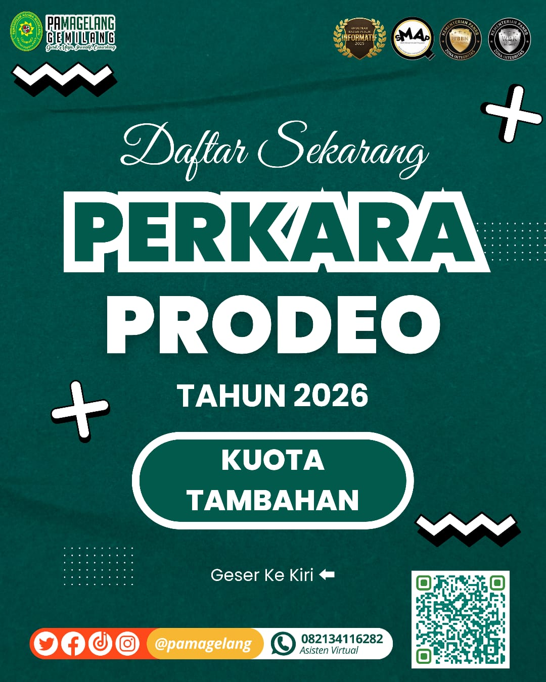 Tambahan Kuota Prodeo (Berperkara secara Gratis) di Pengadilan Agama Magelang