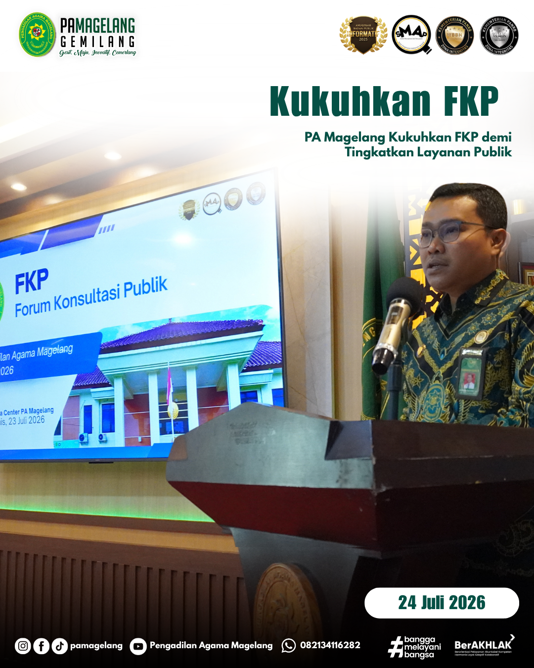 PA Magelang Kukuhkan FKP demi Tingkatkan Layanan Publik