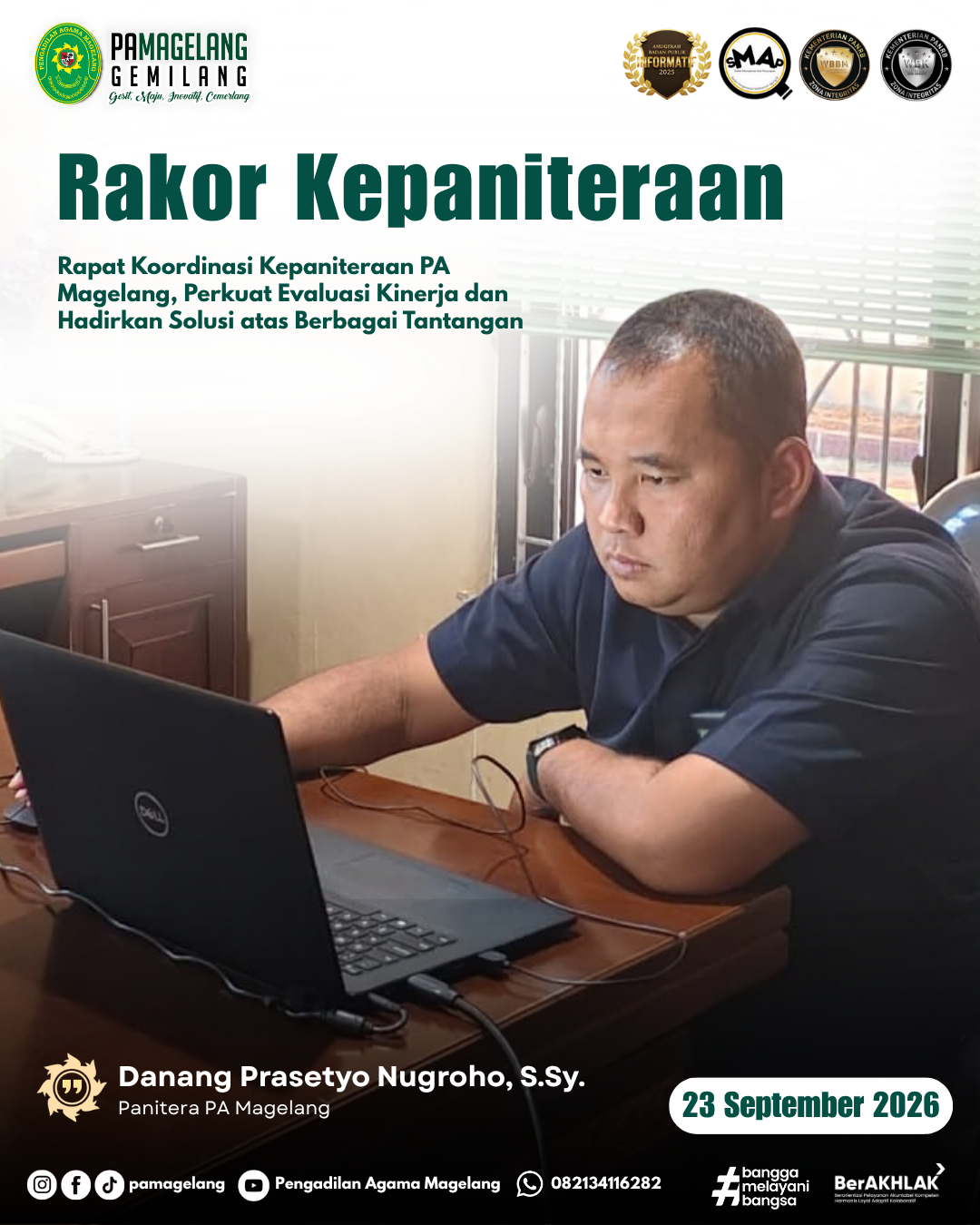 Rapat Koordinasi Kepaniteraan PA Magelang, Perkuat Evaluasi Kinerja dan Hadirkan Solusi atas Berbagai Tantangan